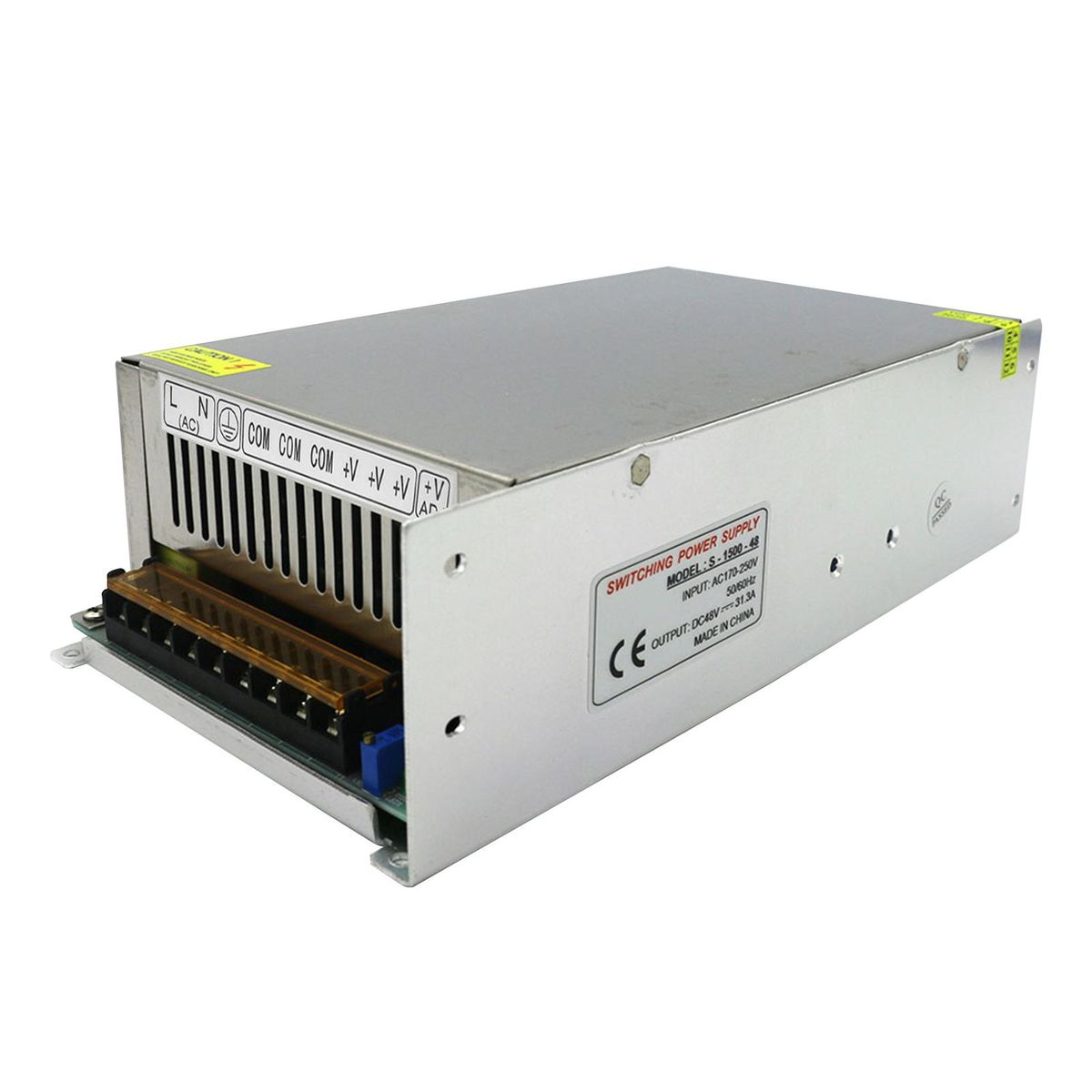 AC 110/220V to DC 48V//31.3A/1500W Switching Power Supply Adapter Driver Transformer Converter for CCTV/ Printer/ LED Strip Light/ Router