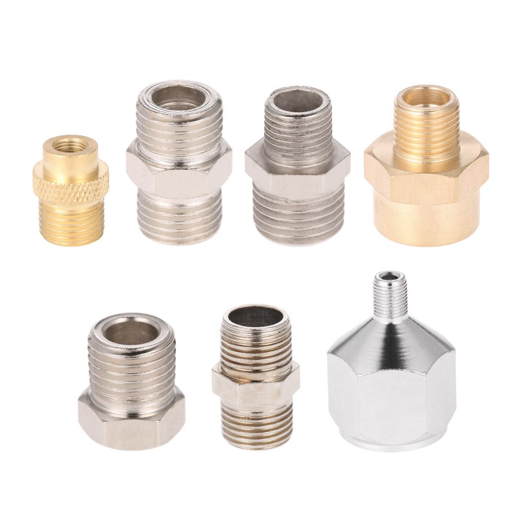 Professional 7pcs Airbrush Adaptor Kit Fitting Connector Set