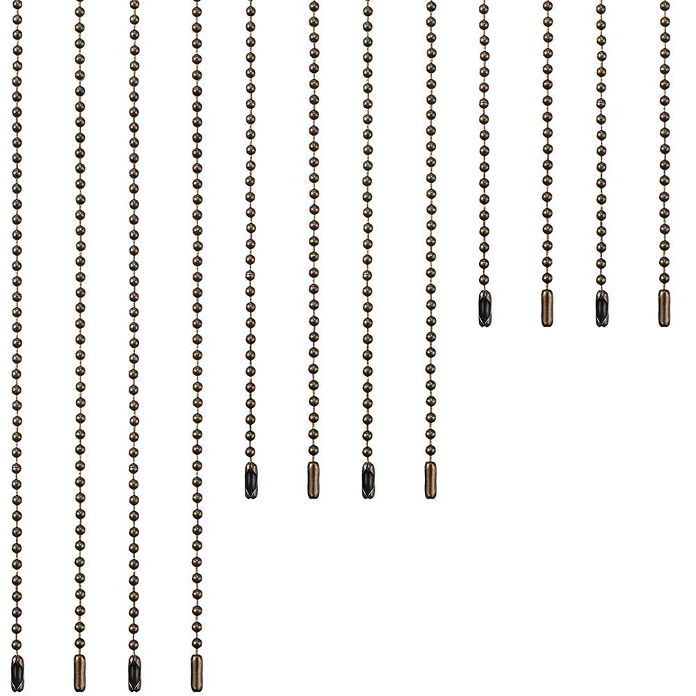 12 Pieces Ceiling Fan Pull Chain Extender Fan Chain Extension 1224 36 Inches Extra Long Ceiling Fan Pull Chain