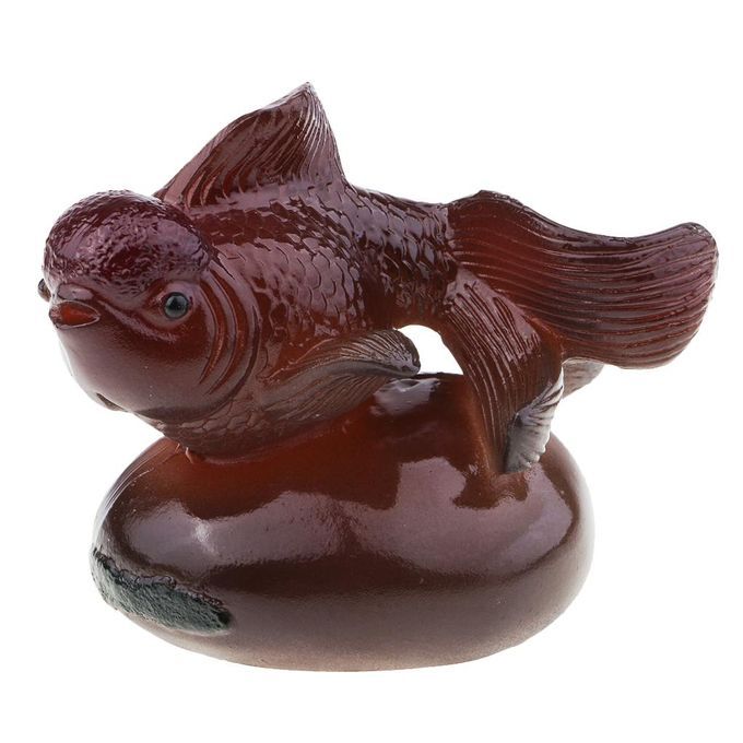 Resin Goldfish Tea Pet Of The Chinese Tea Lovers Traditional Yellow