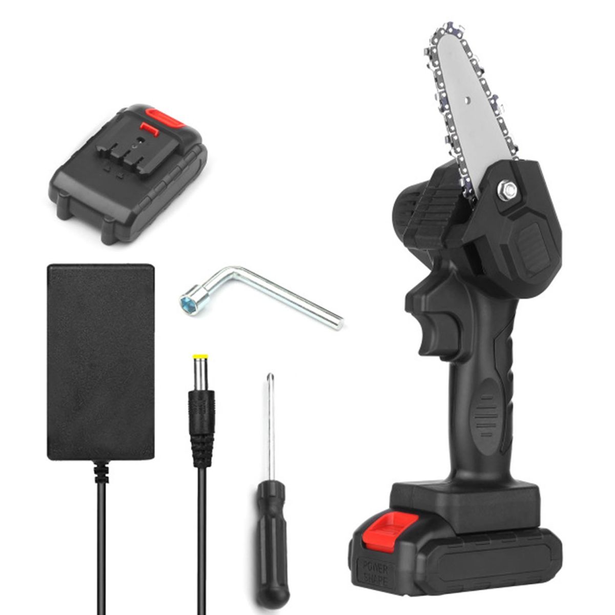 Mini Chainsaw 4-Inch Cordless Electric Protable Pruning Saw