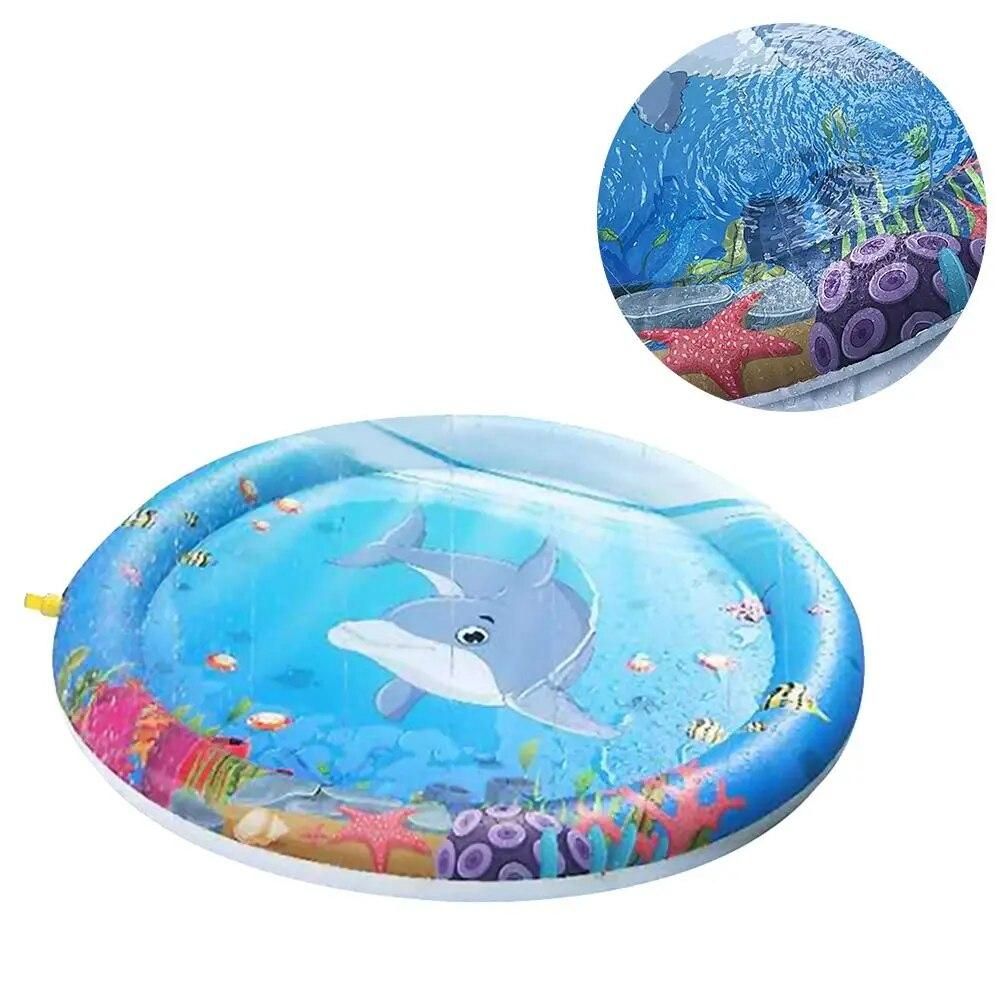 Sprinkle Splash Play Mat Water Toys Fun Outdoor Party Summer Splash Pad For Children Toddlers Boys Girls Kids Water Spray Mat
