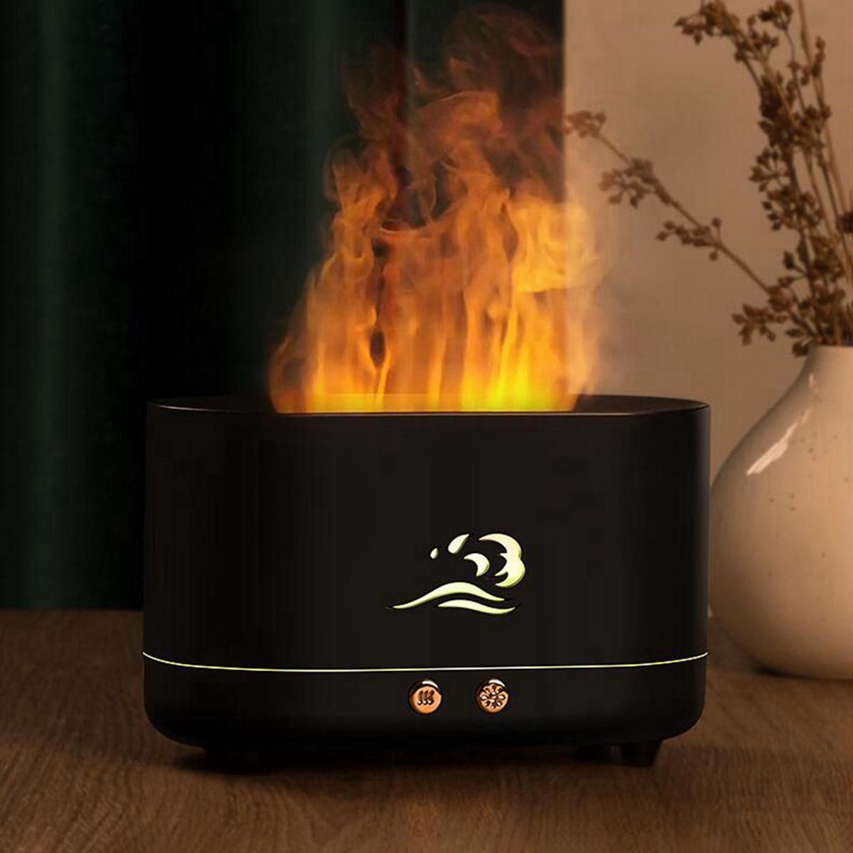 Humidifier USB Flame Auto Shut Off Essential Oil Diffuser