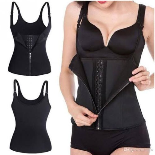 Body Shaper Vest With Double Power Zip & Hook - Postpartum & Shape Control Vest