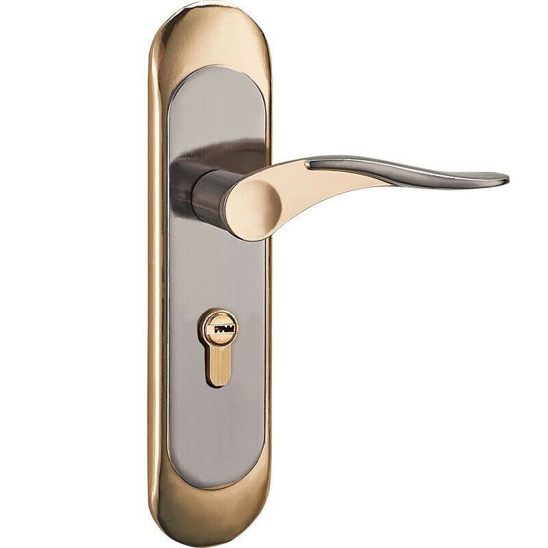 Deep Green-HOT-Indoor Household Door Handle For Home With Security Lock Key Set Aluminum Alloy