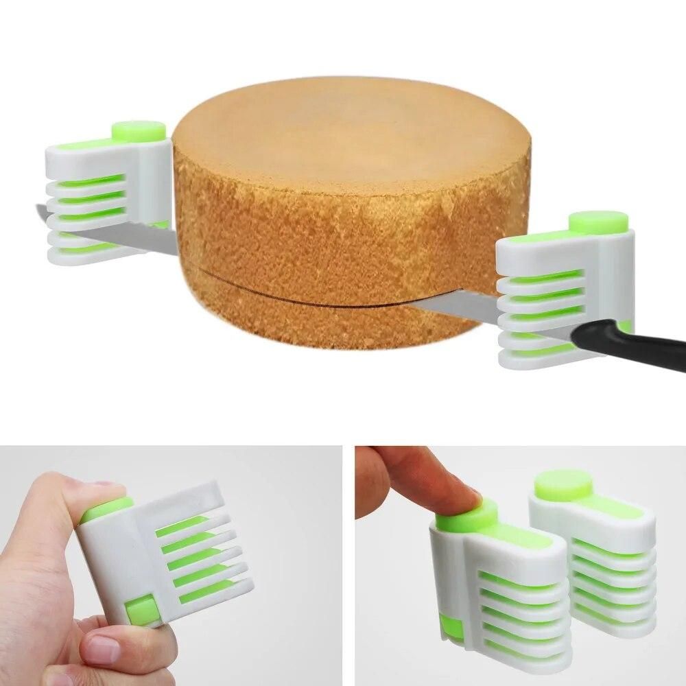 Gadgets Cake Bread Cutter Leveler Cutting Fixator Tools Kitchen Accessories 5 Layers 2Pcs/set DIY