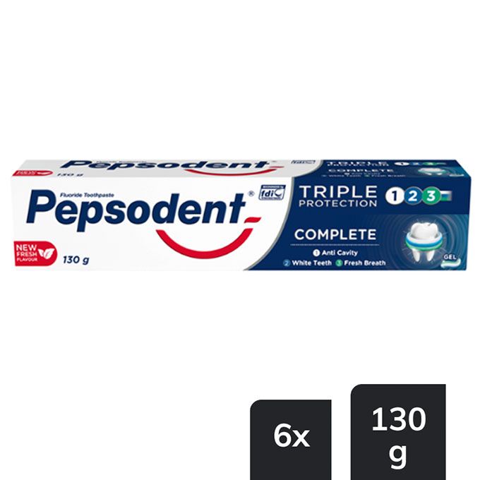 Triple Protection Toothpaste Complete 130g x6 (Buy 5 Get 1 free)