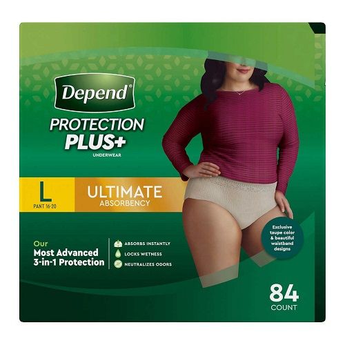 Protection Plus Underwear For Women, Large (84 Count)
