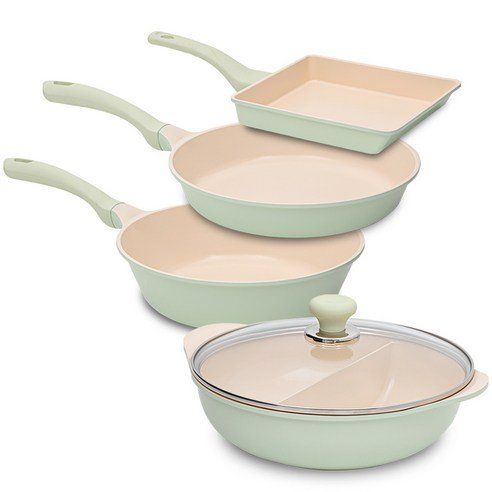 OSLO Induction Herb Frying Pan Pot Set 4 Types