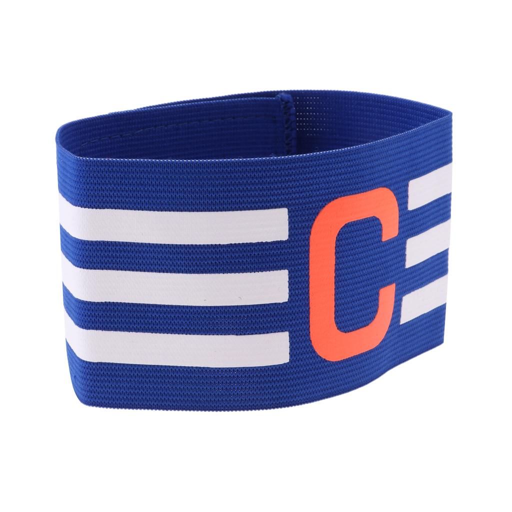 CAPTAIN'S ARM BAND Football Soccer Sports Nylon Armband #2 Blue