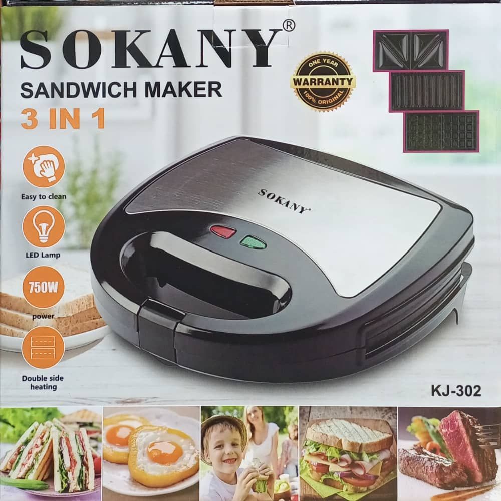 3in1 Waffle Maker Sandwich Maker