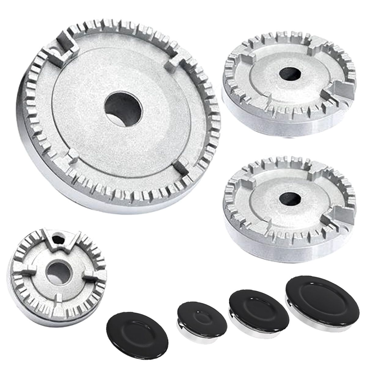 Cooker Hat Set Stove Lid, Oven Gas Hob Burner Crown Flame Cap
