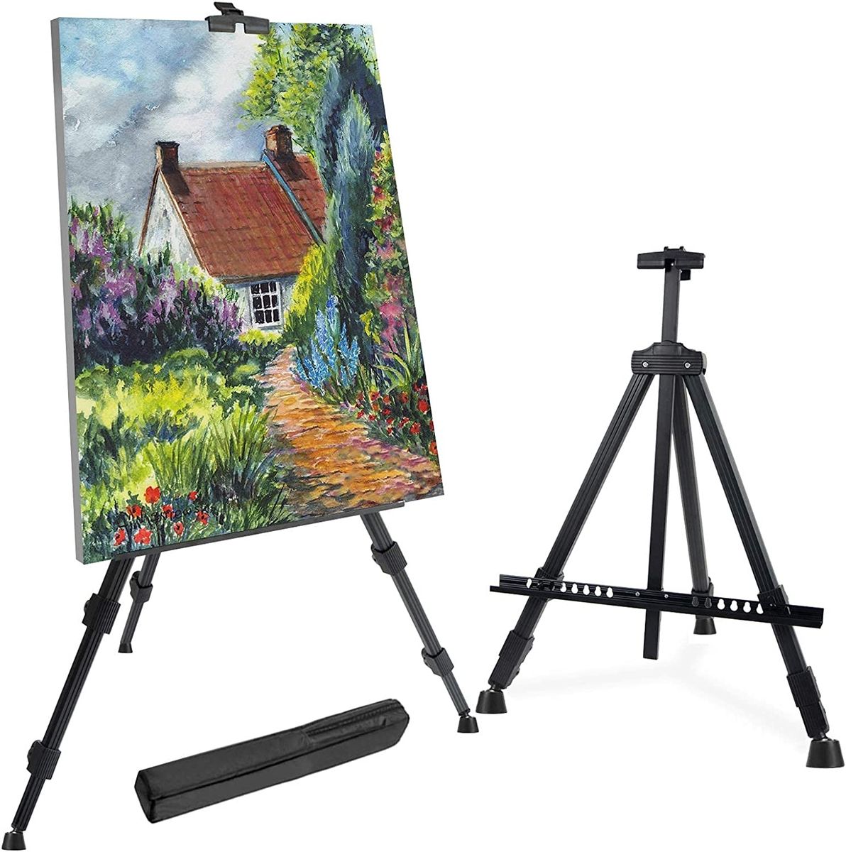 1.6 Meters Aluminum Adjustable T-Sign Easel Stand/Artist Tripod With Bag