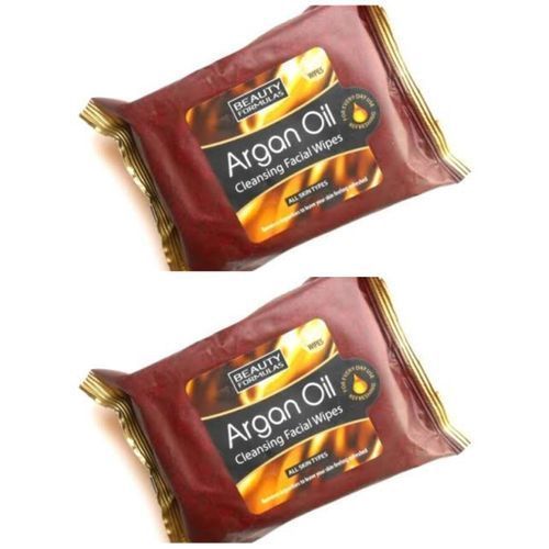 2pcs Argan Oil Cleansing Facial Wipes+.
