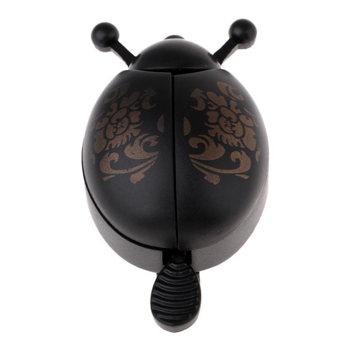 Colorful Cute Ladybug Bicycle Handlebar Bell Ring Kids Scooter  Black
