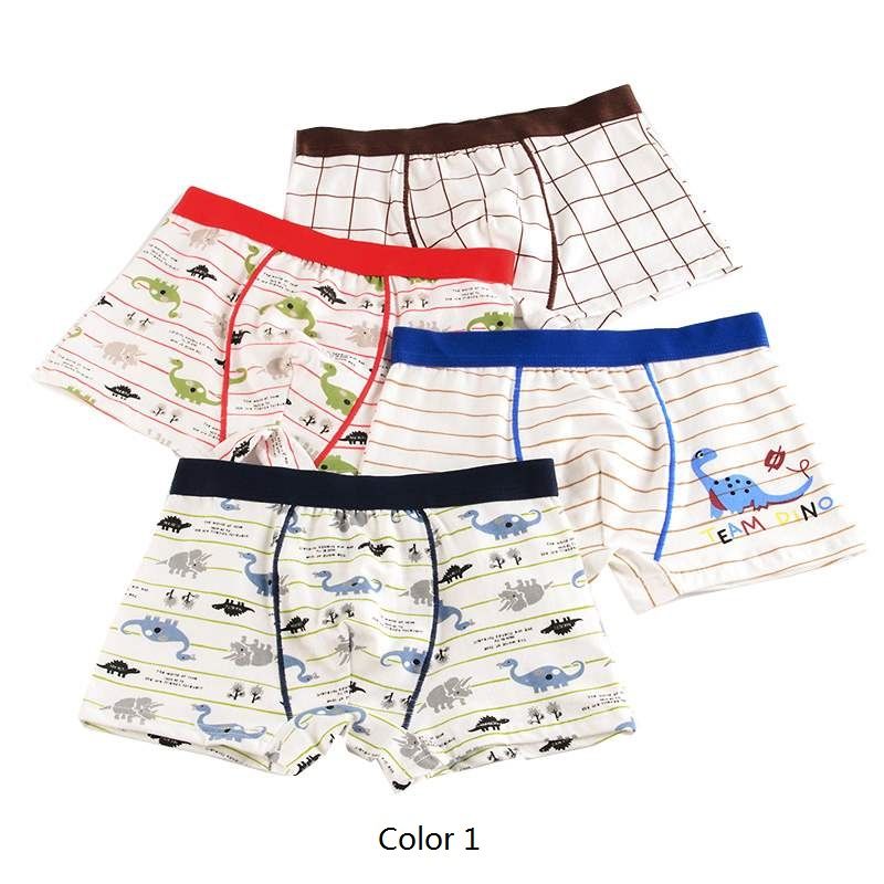 4pcs Boys Panties Cotton Underwear Boxer Children Shorts