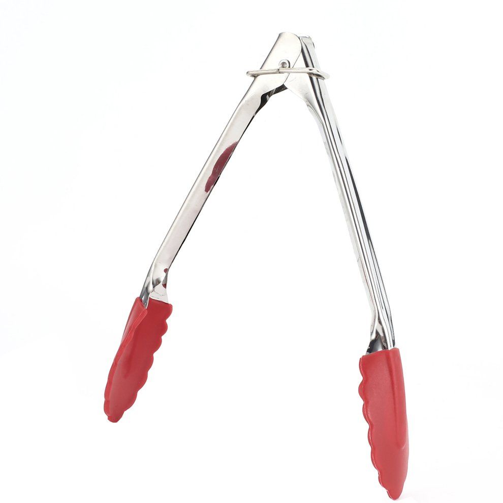 Stainless Steel Barbe Ue  S Heat Utensil Food Buffet Steak Bread  Lip-random