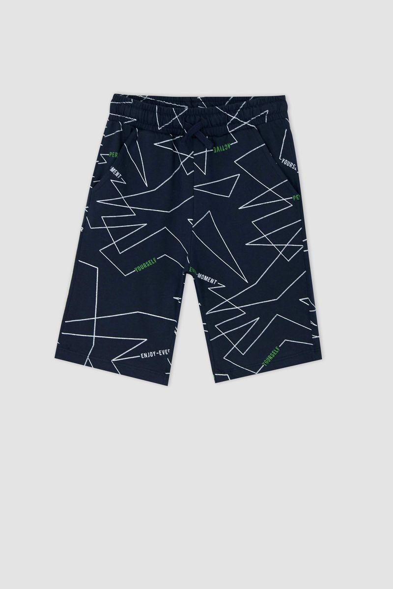 Boy Bermuda Cotton - Navy