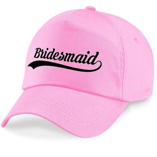 Bridesmaids Face Cap - Baby Pink