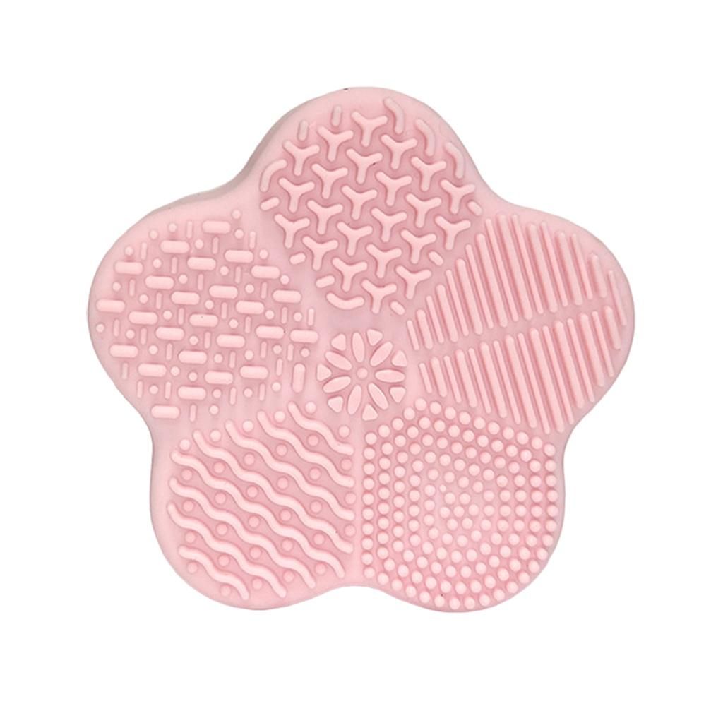 Brush Cleaning Pad Quick Color Removal Sponge 2 In 1 Pink
