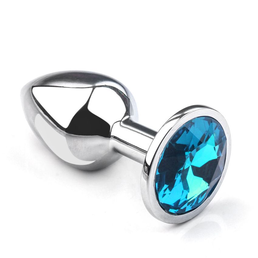 Large Butt Plug With Crystal Jewellery Anal Sex Toys