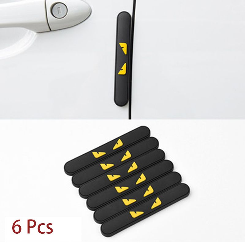 6Pcs Auto Car Door Edge Protection Strip Scratch Protector Car Door Cra