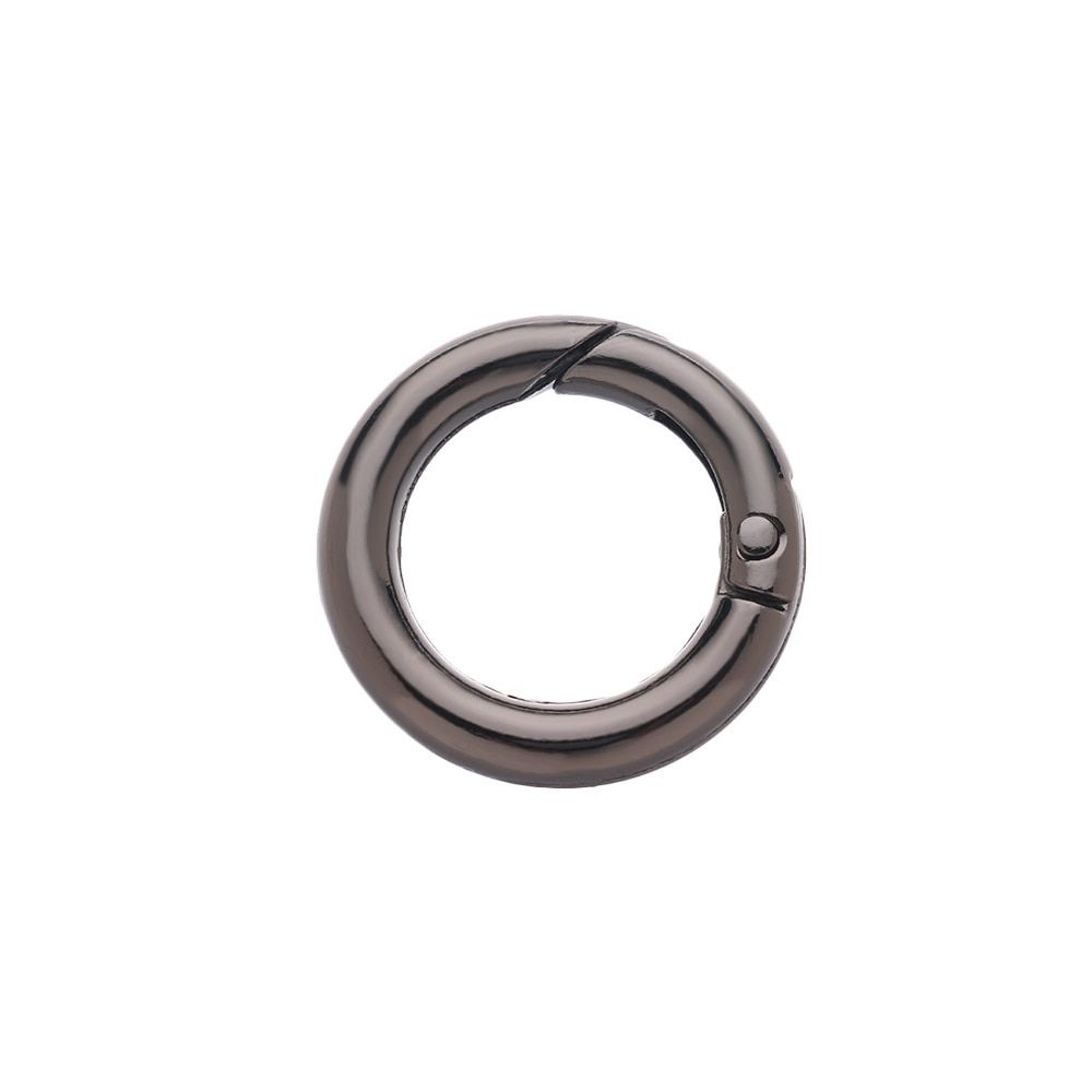 2Pcs Metal Spring O-Ring Buckles Clips Carabiner Purses Handbags Buckles Round Push Trier