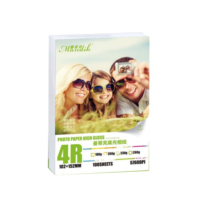 4R 6-inch Glossy Photo Paper 180gsm 500 Sheets