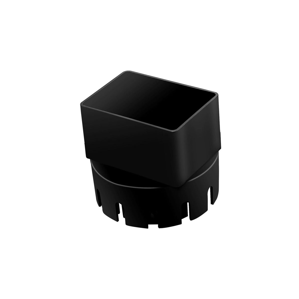 Downspout Connector Roof Rain Gutter to Downspout Adapter Black