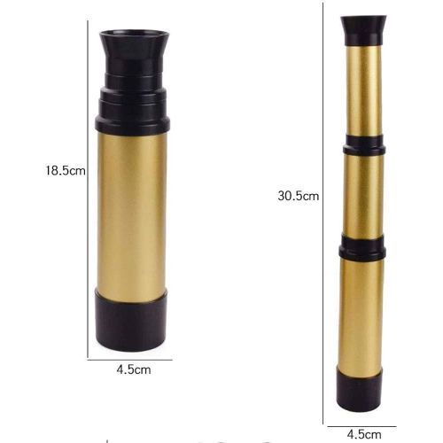 Handheld TelescGenetic Portable Golden Vintage Handheld Telescope