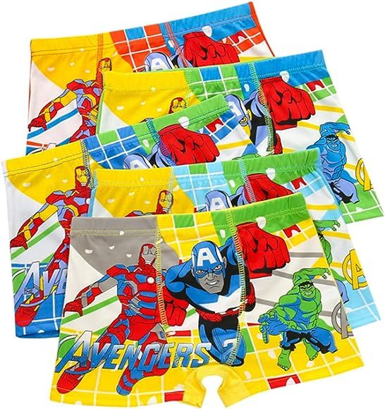 MIXED Boys Cartoon Character Pants6 In 1 Set (6-15yrs)