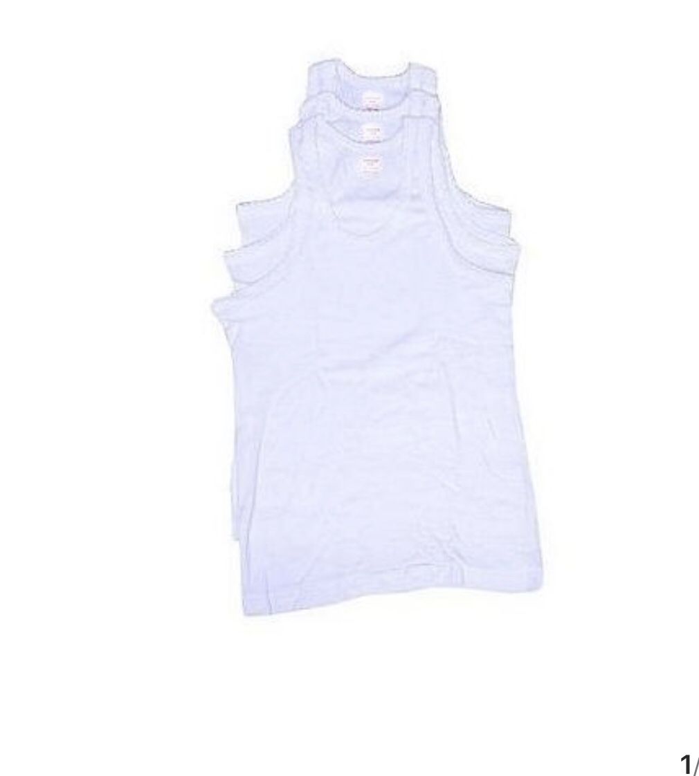 Children White Singlet For A Girl - 3 Pieces