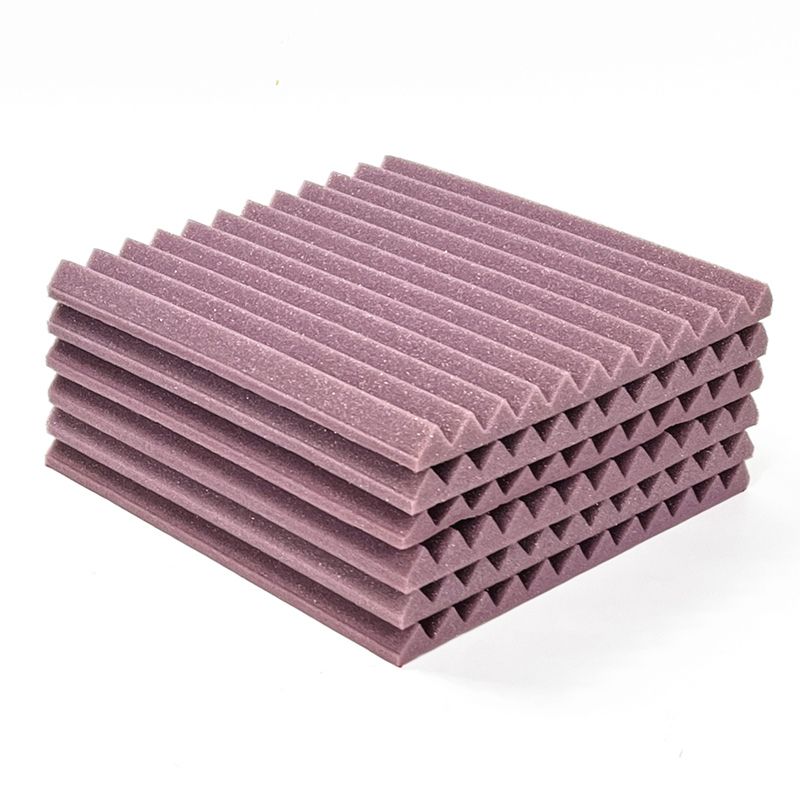 24Pcs/Pack 30x30x2.5cm Acoustic Wedge Foam Panel Tiles Studio Acoustic Foam