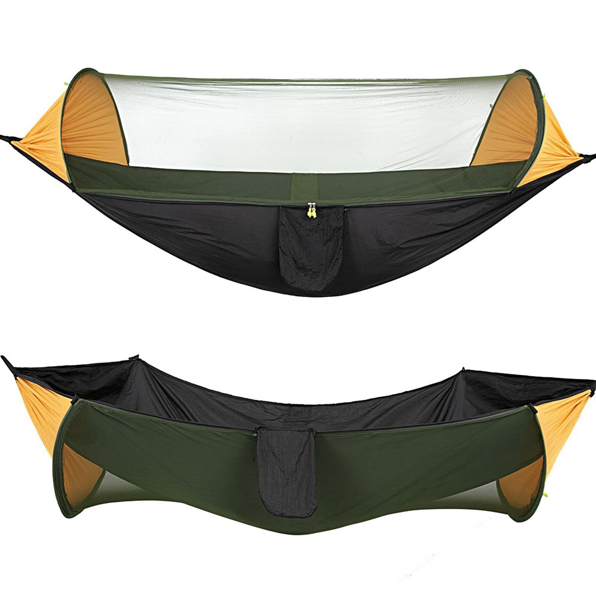 Anti-Mosquito Net Hammock Camping Garden Hammock with Anti-mosquito Net Black