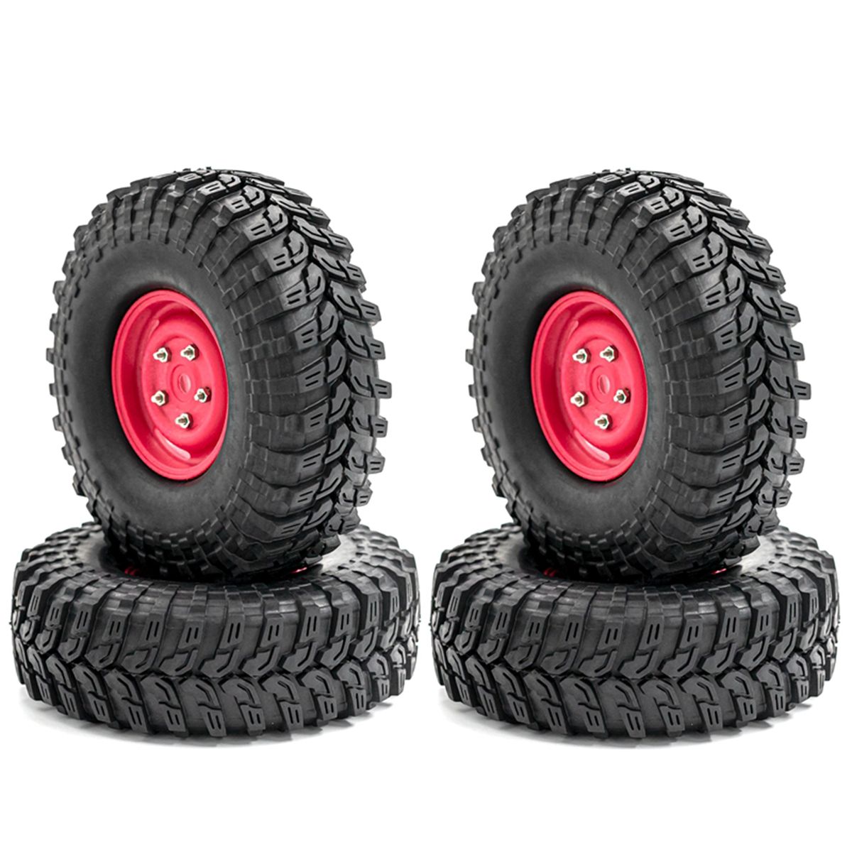 Car Tires With Wheel Rims Replacement For 1/10 Traxxas