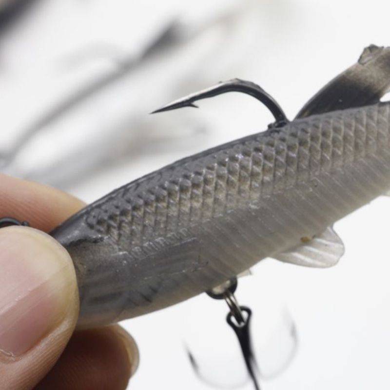 5 Pieces Soft Fishing Lure Wobbler Swim Bait Artificial