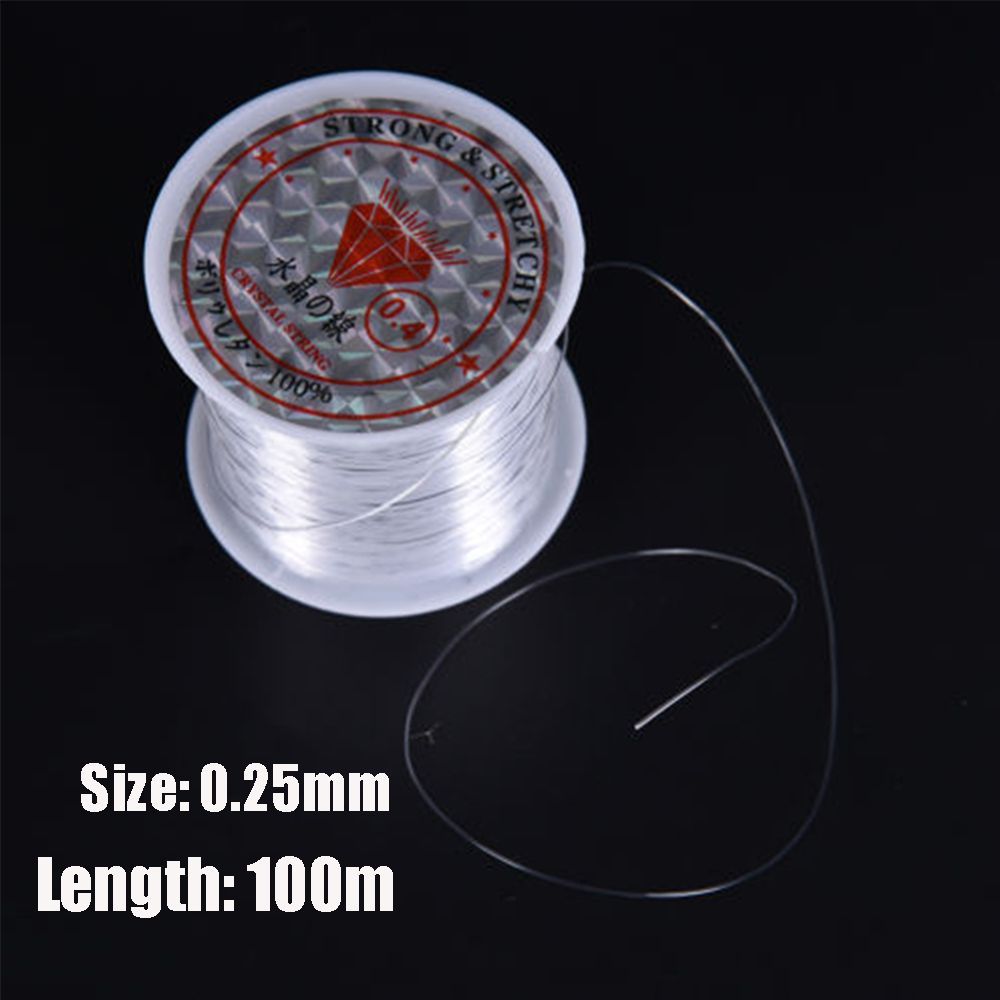 1PC High Tensile PE Nylon Fishing Line Elastic Thread Spool Invisible Wire Polyester Bait String Monofilament Strong Rope Cord 0.25mm -100m
