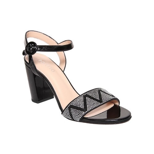 Patent Sandals With Stones Accessories