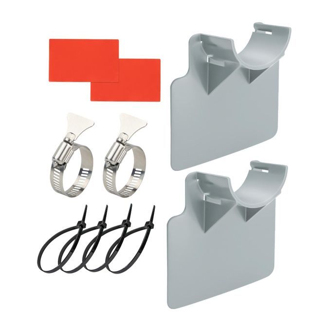 Swimming Pool Pipe Holders Support Bracket Accessory Gray Reinforced