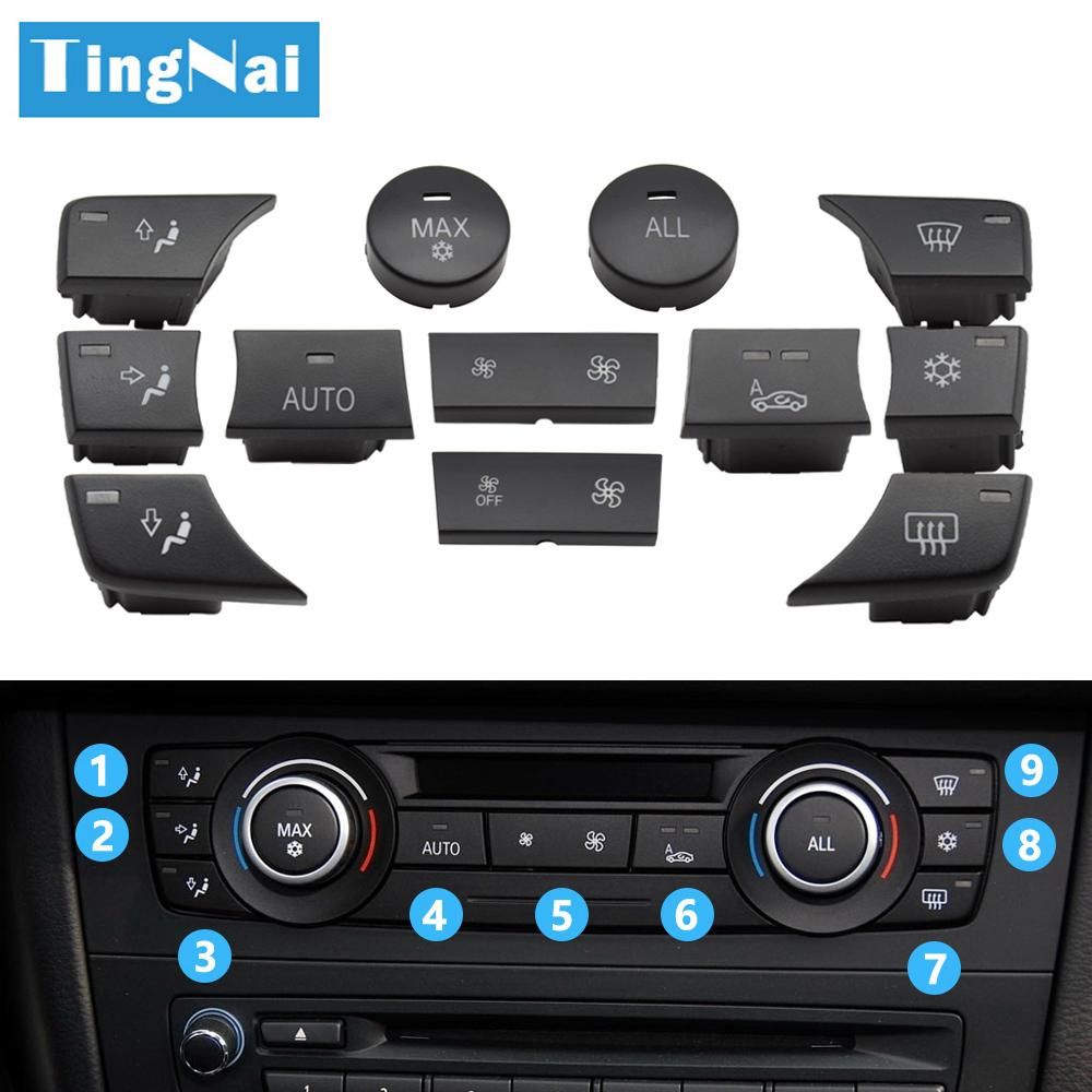 Air Conditioner AC Temperature Control Button Keys Rotary Knob For BMW 1 3 Series X1 X3 E81 E82 E87 E88 E90 E91 E92 E93 E84 F25