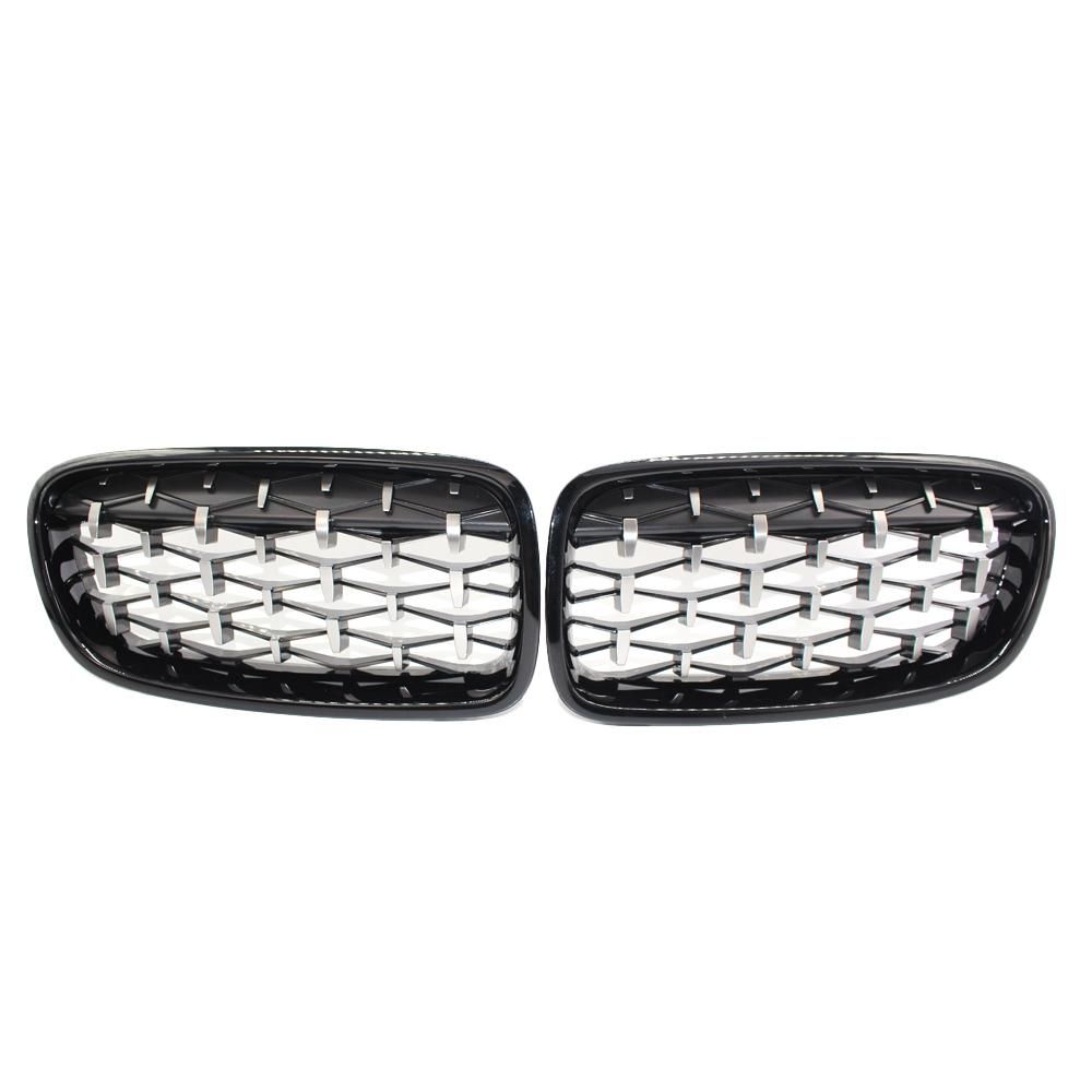 Vislone Front Kidney Grille New Meteor Semi-plated Black Replacement For BMW F30 328i 335i 2012-2016