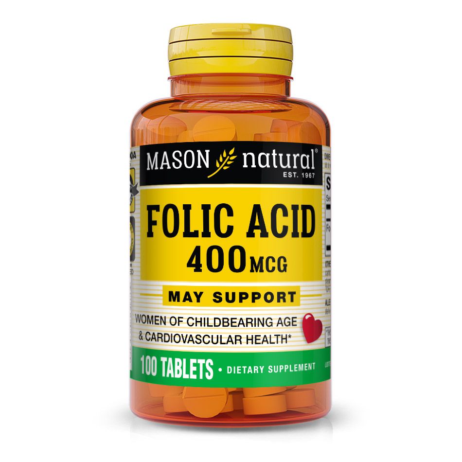 Folic Acid 400mcg X100 Tablets