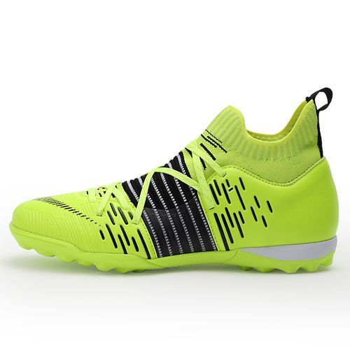 High Ankle Soccer Shoes Outdoor Non_Slip AG/TF Football Boots Kids Boys Ultralight Soccer Cleats Sneakers Large Size 32_47(#green699 TF)