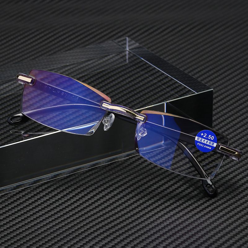 2020 New Frameless Diamond Cut Edge Reading Glasses