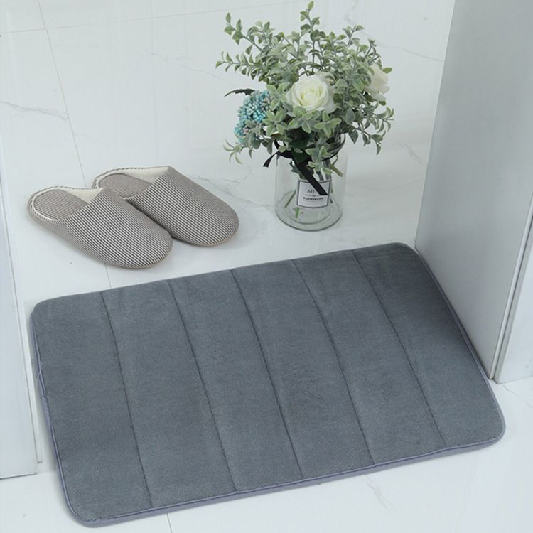 Floor Mat Entryway Mats Striped Fleece Soft Bathroom Door