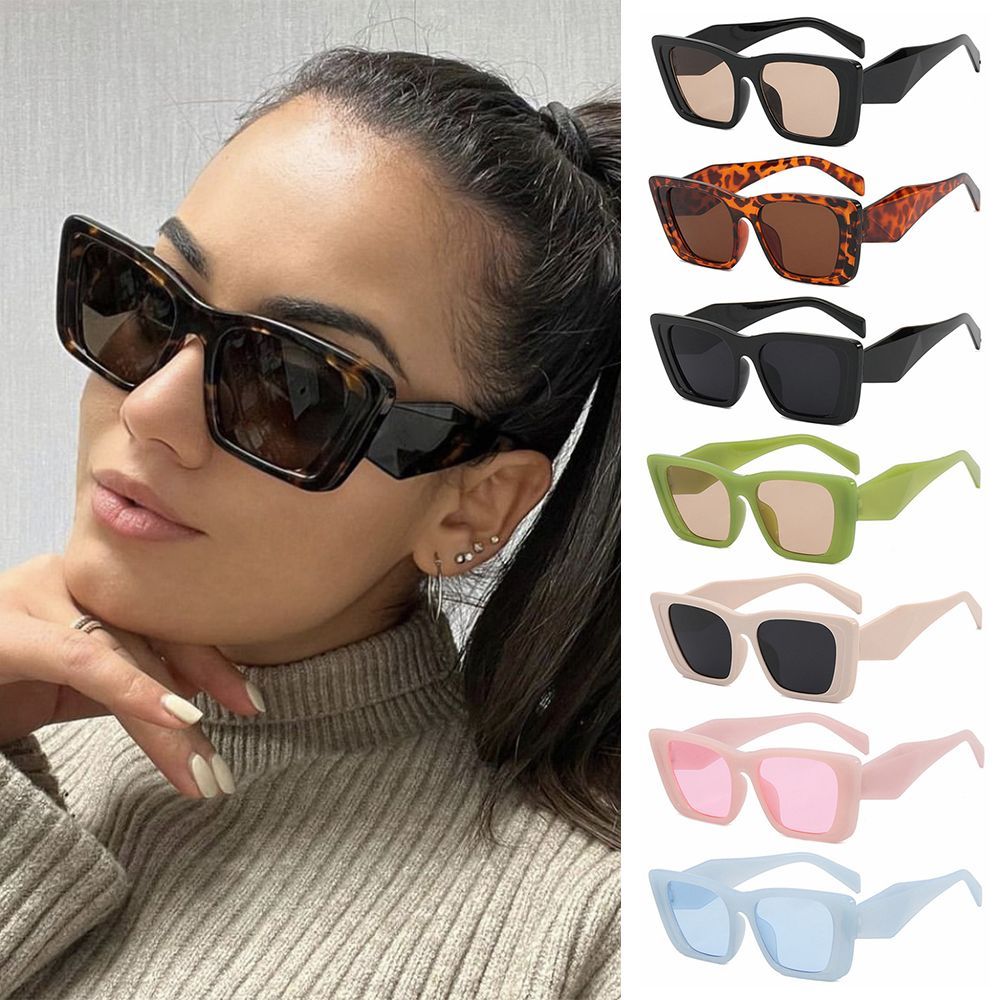 Vintage Big Frame Sunglasses Trend UV400 Square Glasees Men