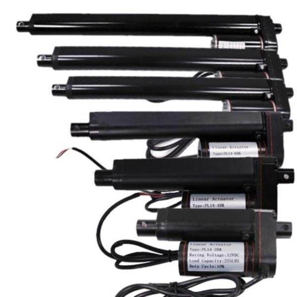 300mm Black Linear Actuator Stroke 225 Pound Lift Output 12V Volt 300mm