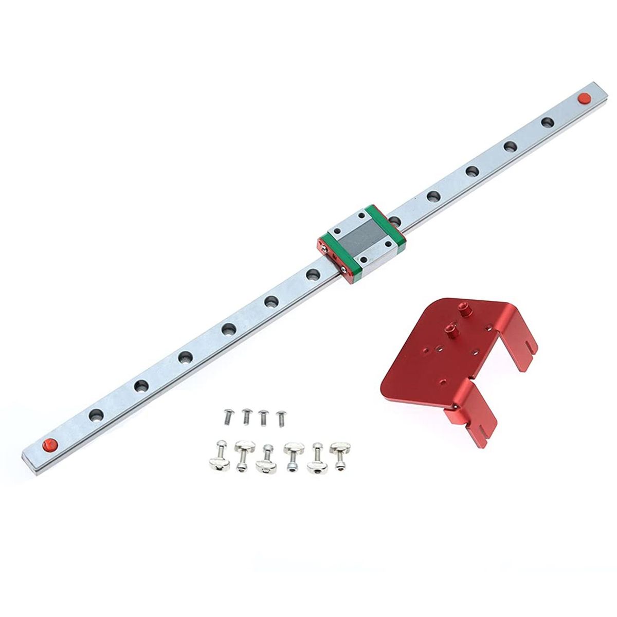 Ender 3 X-axis MGN12C Linear Rail Guide Kit with Fix Plate Mount Bracket for Ender3 Pro /Ender3 3D Printer Upgrades Accessary