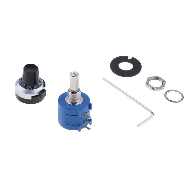 5K  Adjustable Potentiometer 10-Turn With Counting Dial Rotary Knob