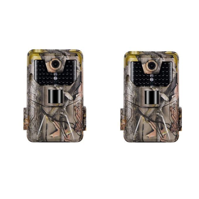 2 Pcs 20MP Trail Camera Trap HC900A 44 LED Night Vision IP65 20m PIR